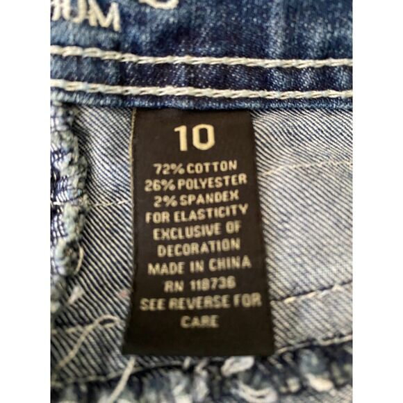 Love Indigo Bootcut Embordered Denim Jeans Women Size 10 - Picture 9 of 11